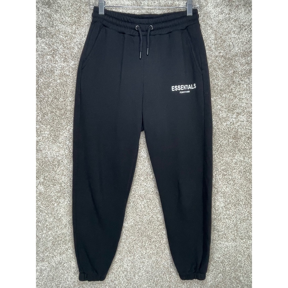 Fear of God Essentials Fleece Jogger Sweatpants Womens L Black Streetwear Lounge